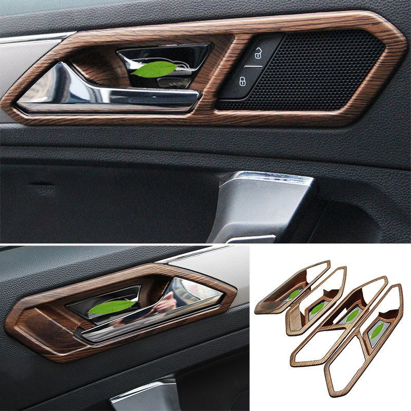For Volkswagen Tiguan 2017-2021 Car Inner Door Bowl Sticker Trim 4PCS ...