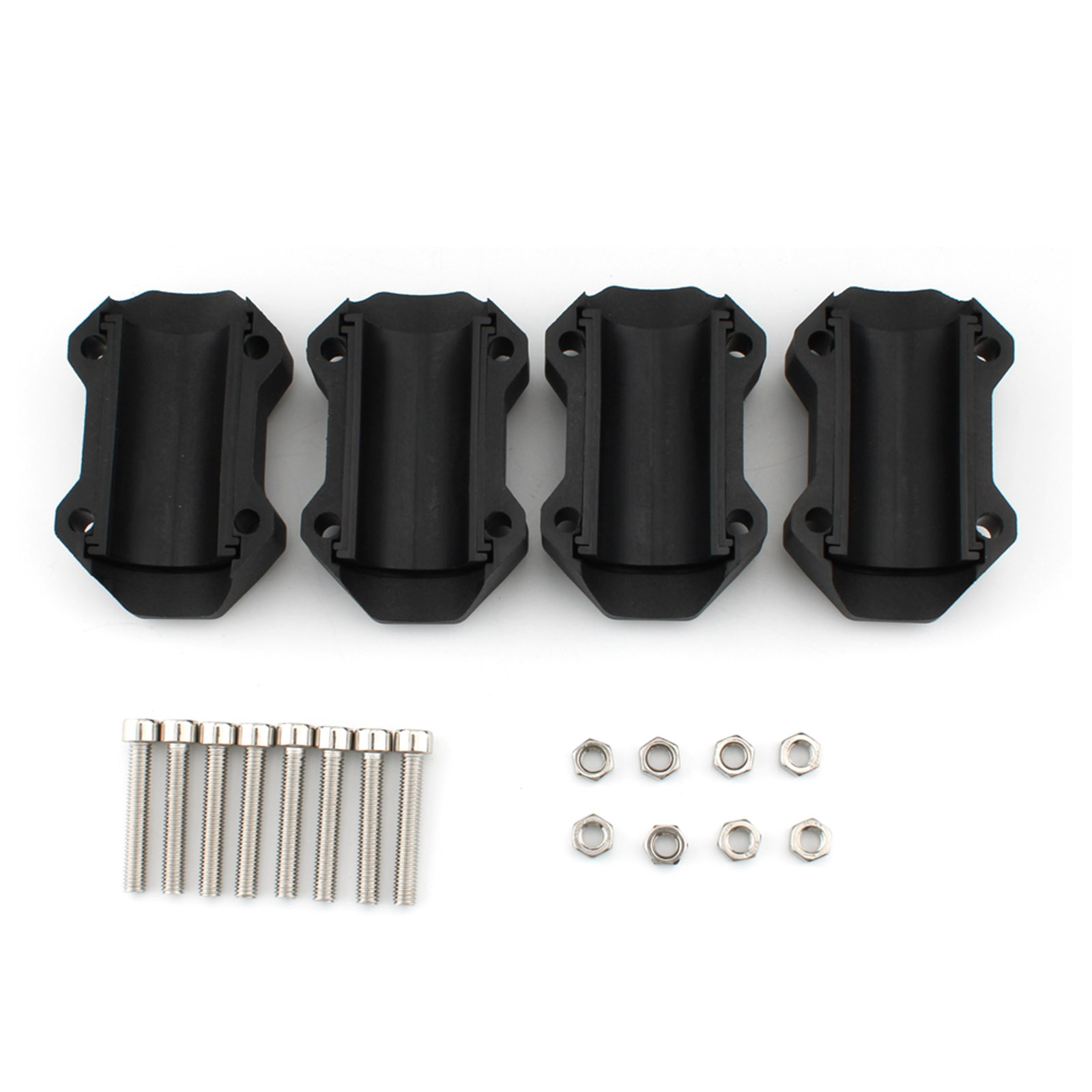 Universal Motorcycle Crash Bar Protectors - POM Bumper Blocks For 22mm 25mm 28mm Bars (Blue, 2pc) - View #14
