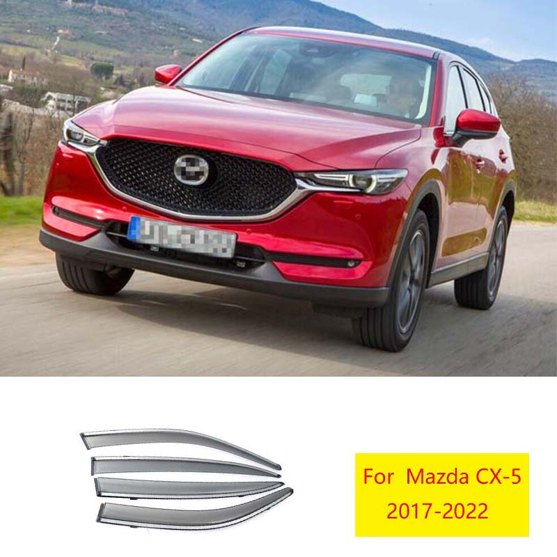 For Mazda CX-5 2017-2022 Window Visor Vent Sun Shade Rain Guard