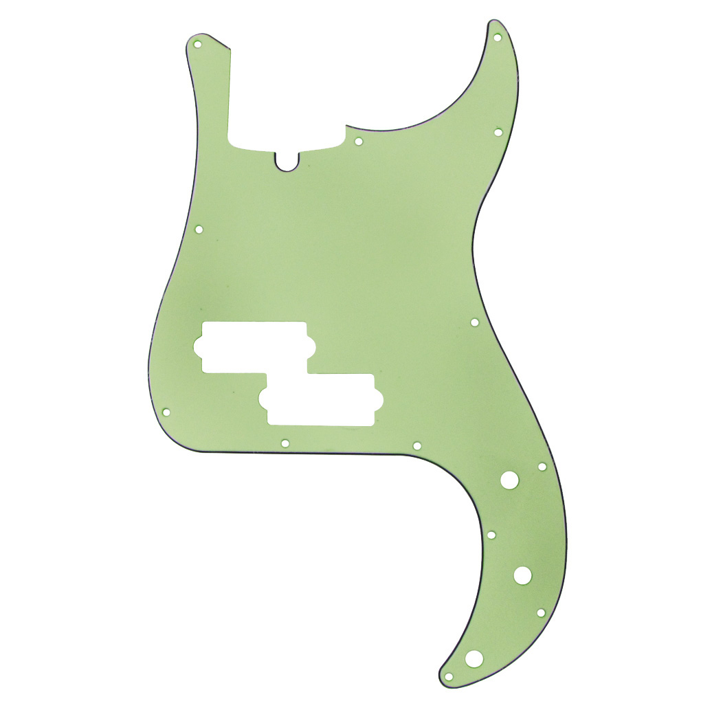 1PCS P Bass Pickguard 3PlyPVC 13 Hole Mint Green for Precision PB