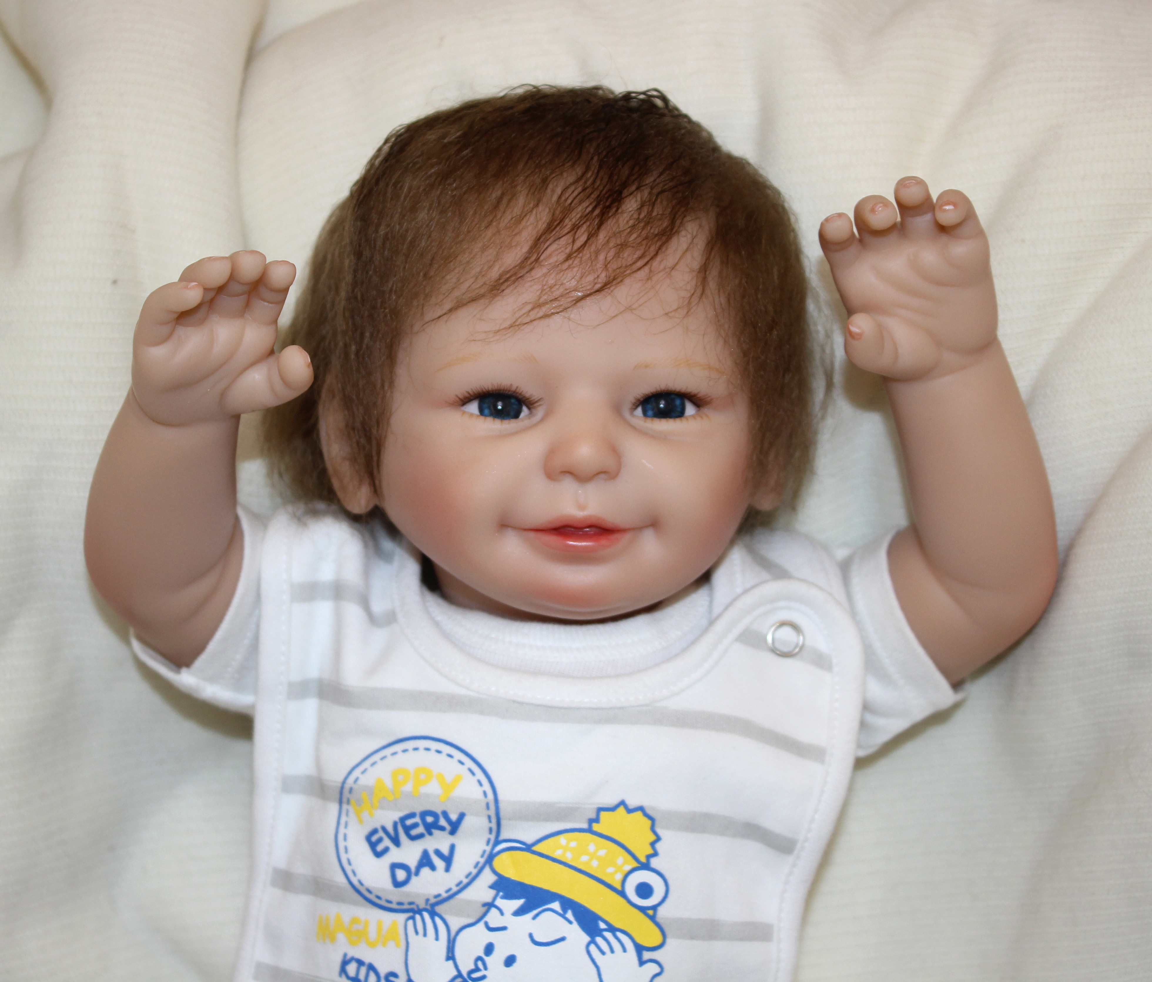 22" high quality silicone reborn dolls Bonecas Baby Reborn ...