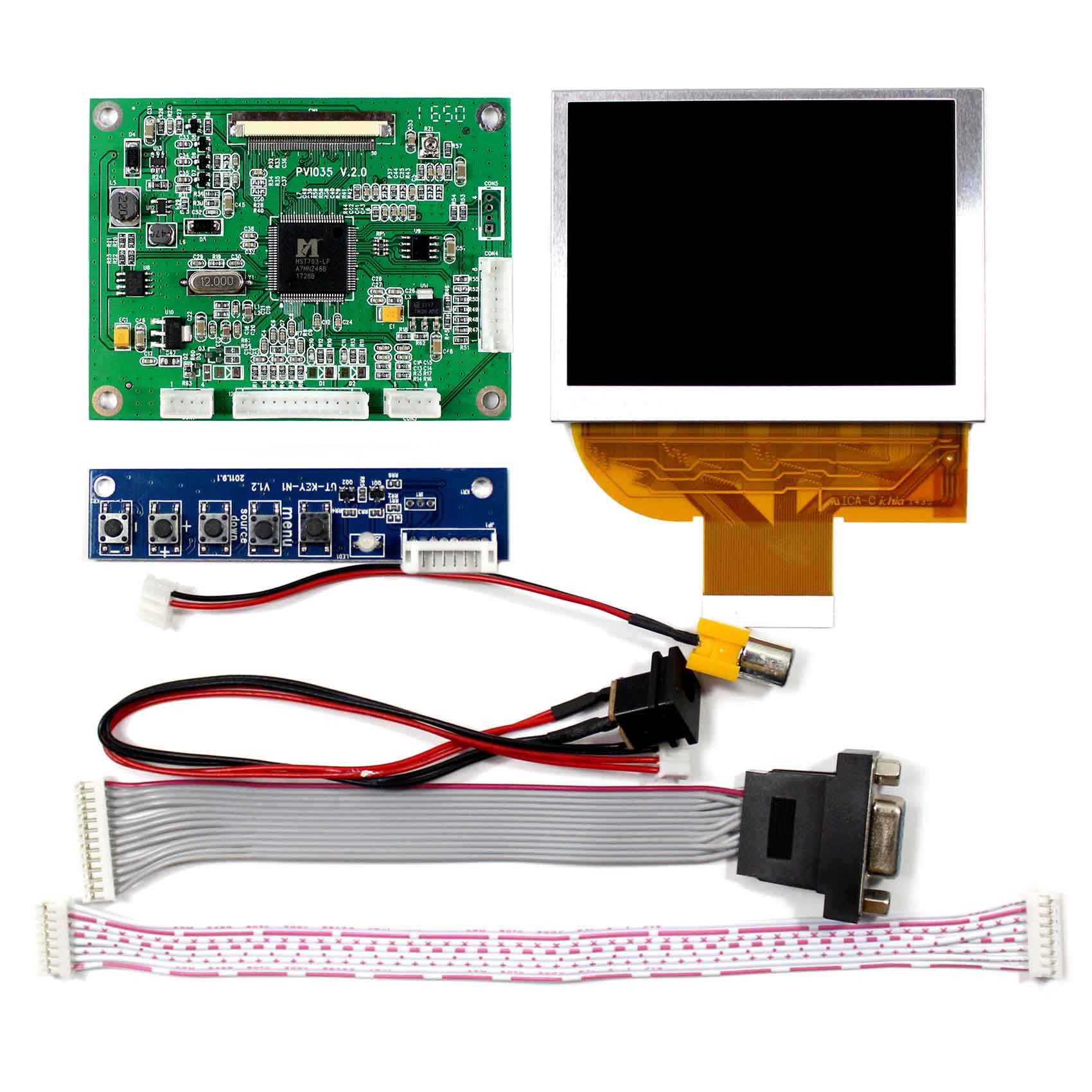 VGA AV LCD Controller Board With 3.5