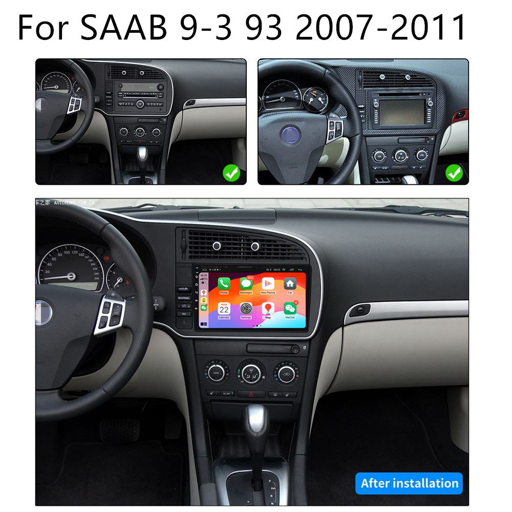 MLXABH Autoradio 9 Pollici Per Seat E-MII E Škoda E-Citigo 2011-2025 – Android 14 Wireless CarPlay, GPS, WiFi, Controllo Volante E Telecamera Posteriore