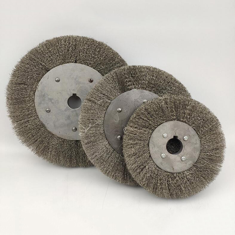 100250mm Crimped Stainless Steel Wire Wheel Brush Bench Grinder