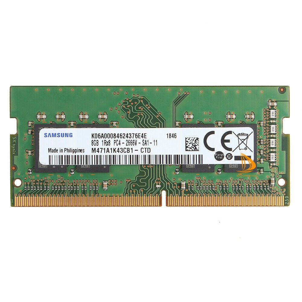 Samsung 8GB DDR4 RAM 1Rx8 PC4 2666V PC4 21300 2666Mhz 260P SODIMM