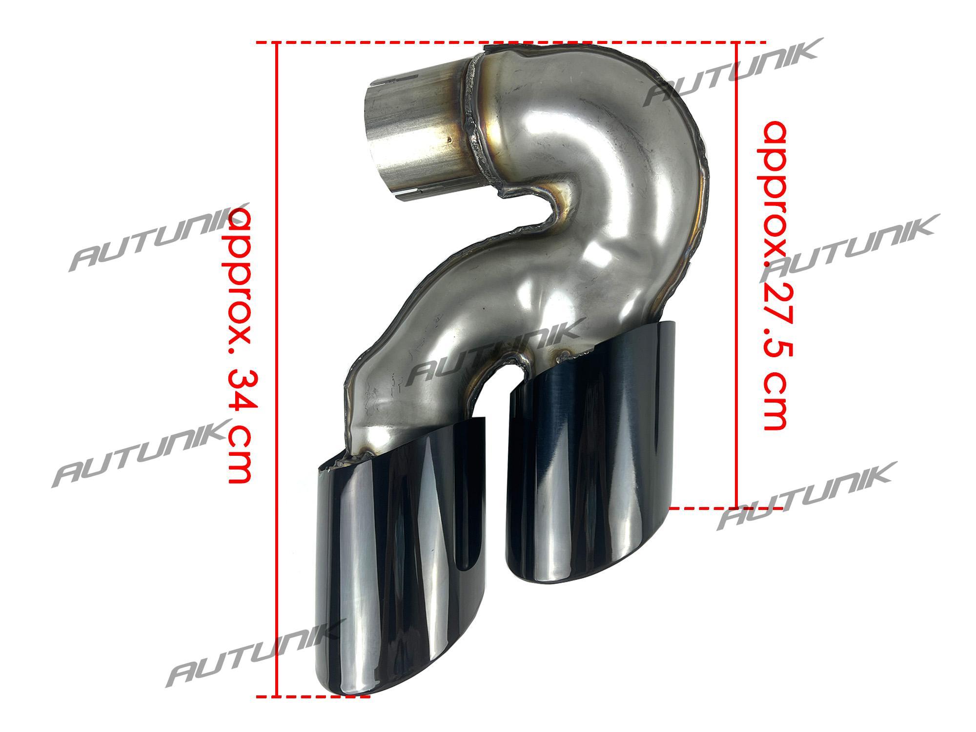 Black Exhaust Tips Muffler Pipes for BMW X5 G05 X6 G06 X7 G07 40i