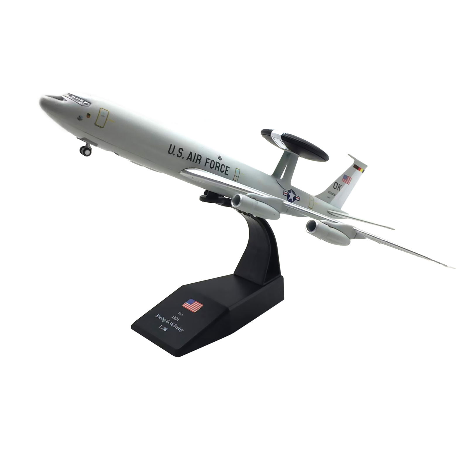 1/200 Scale US E-3 E3 Sentry AWACS Aircraft Model Plane Souvenir