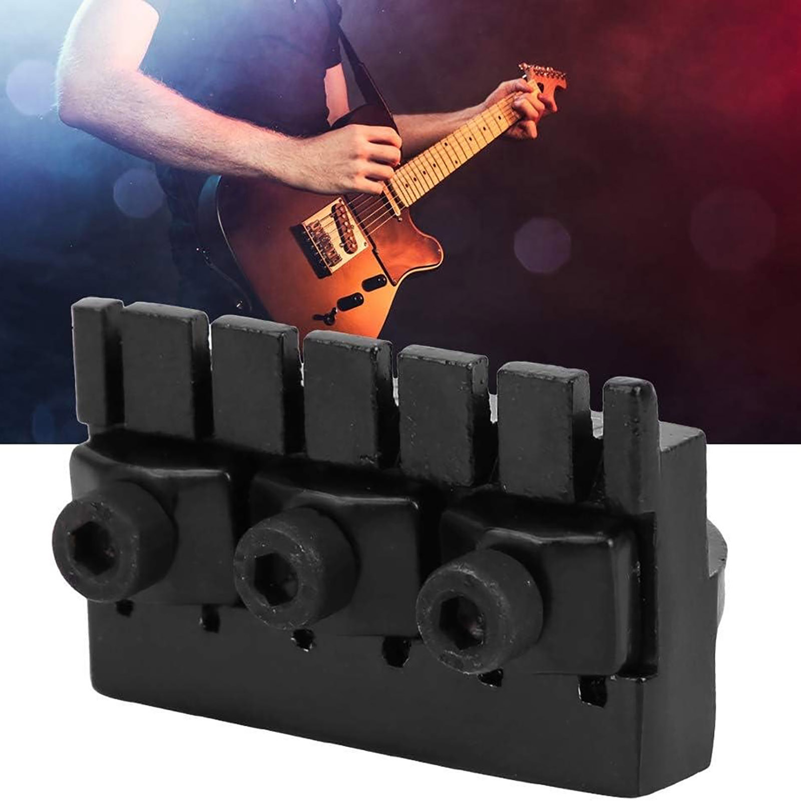 Headless Guitar Lock Nut Hardware Assembly for 6-String Models