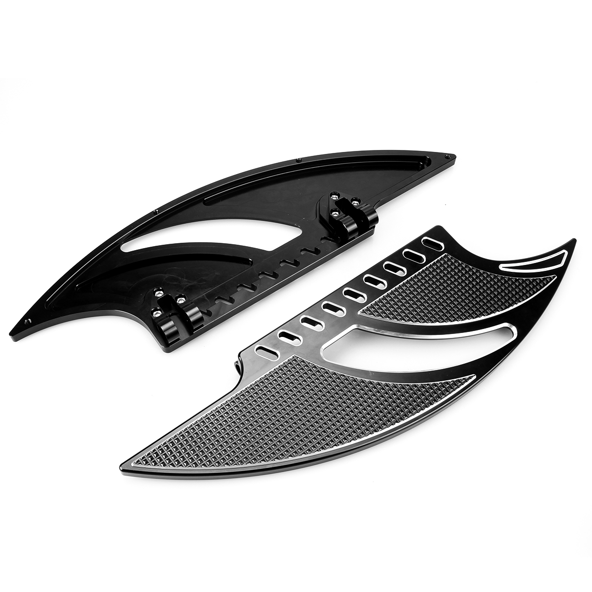 Front Driver Floorboards Pair For Harley Touring Softail Dyna Street