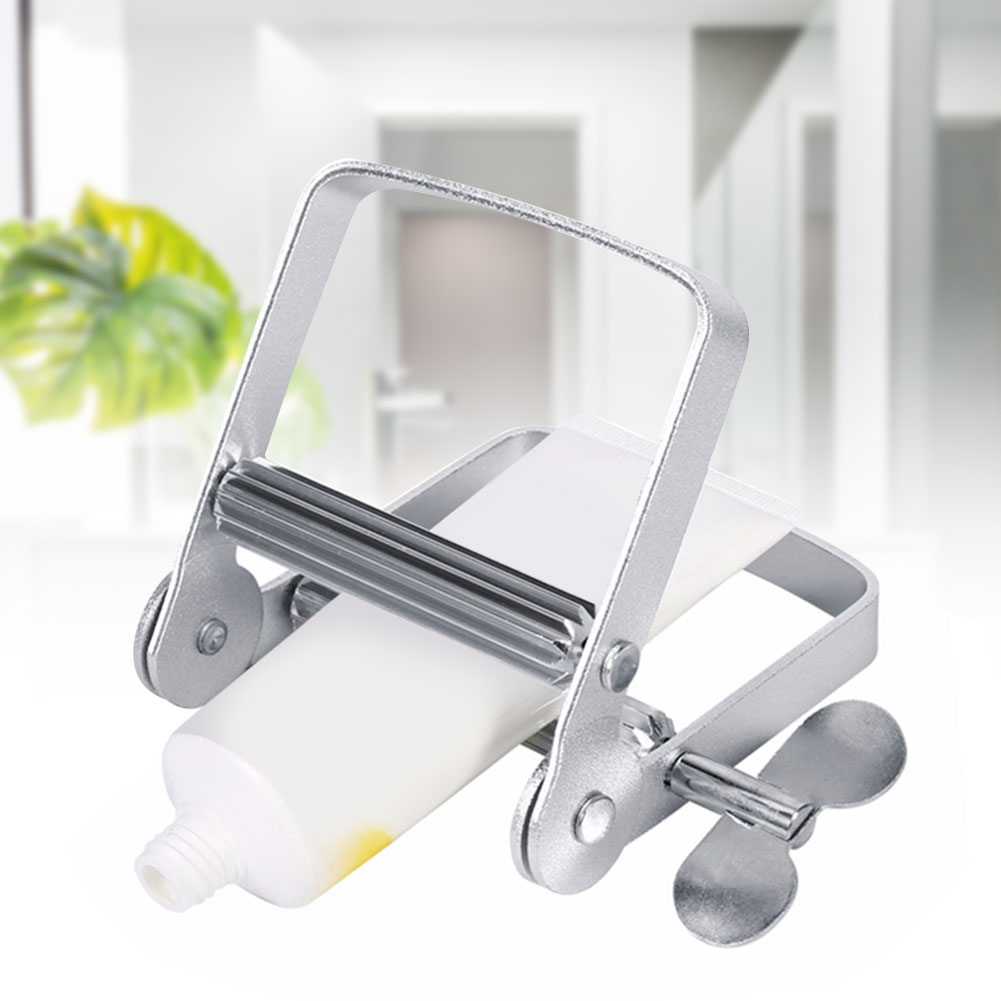 Toothpaste Squeezer Dispenser Metal Paint Tube Wringer Hand Roller Tool