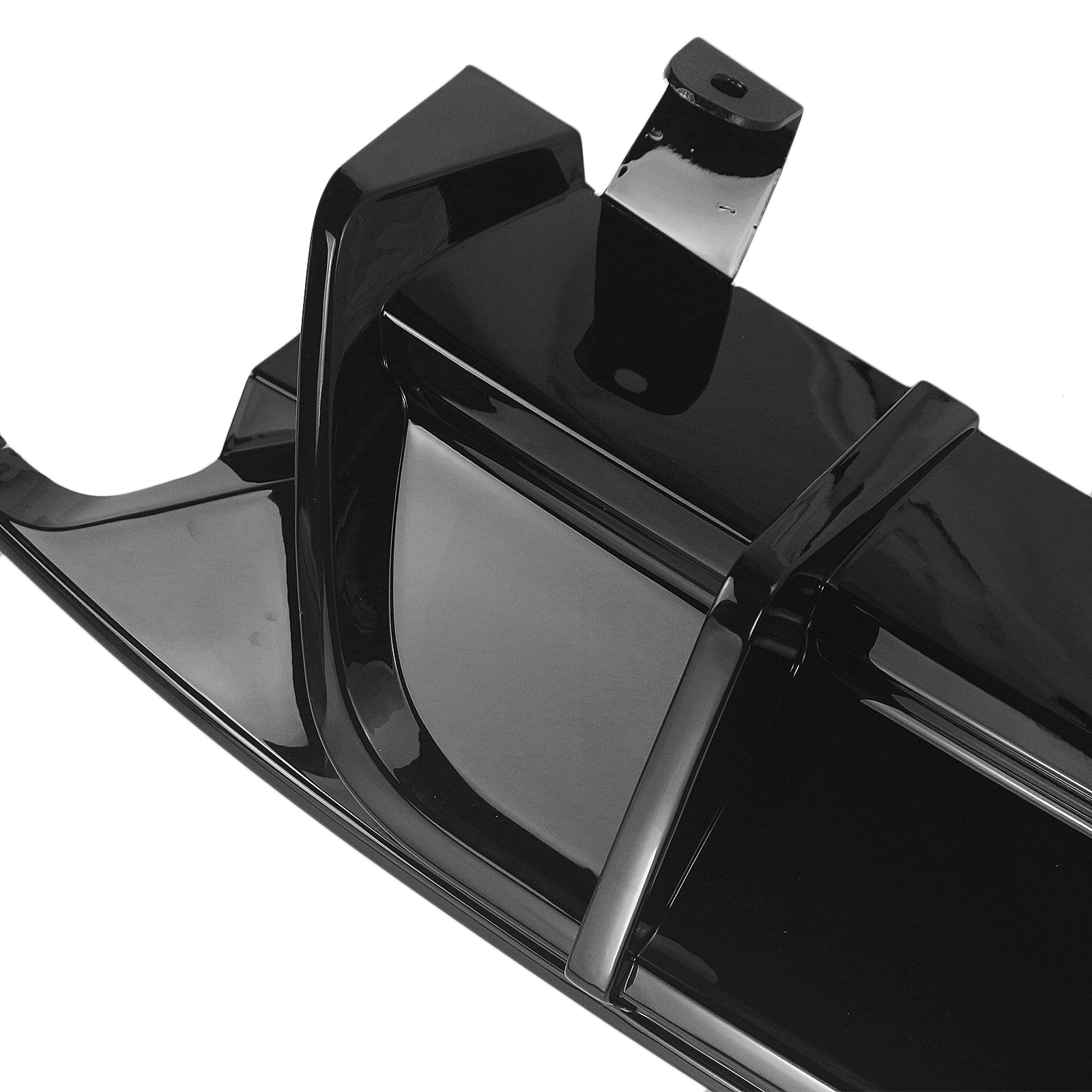 Rear Black Bumper Diffuser Lip Spoiler+Light for Honda