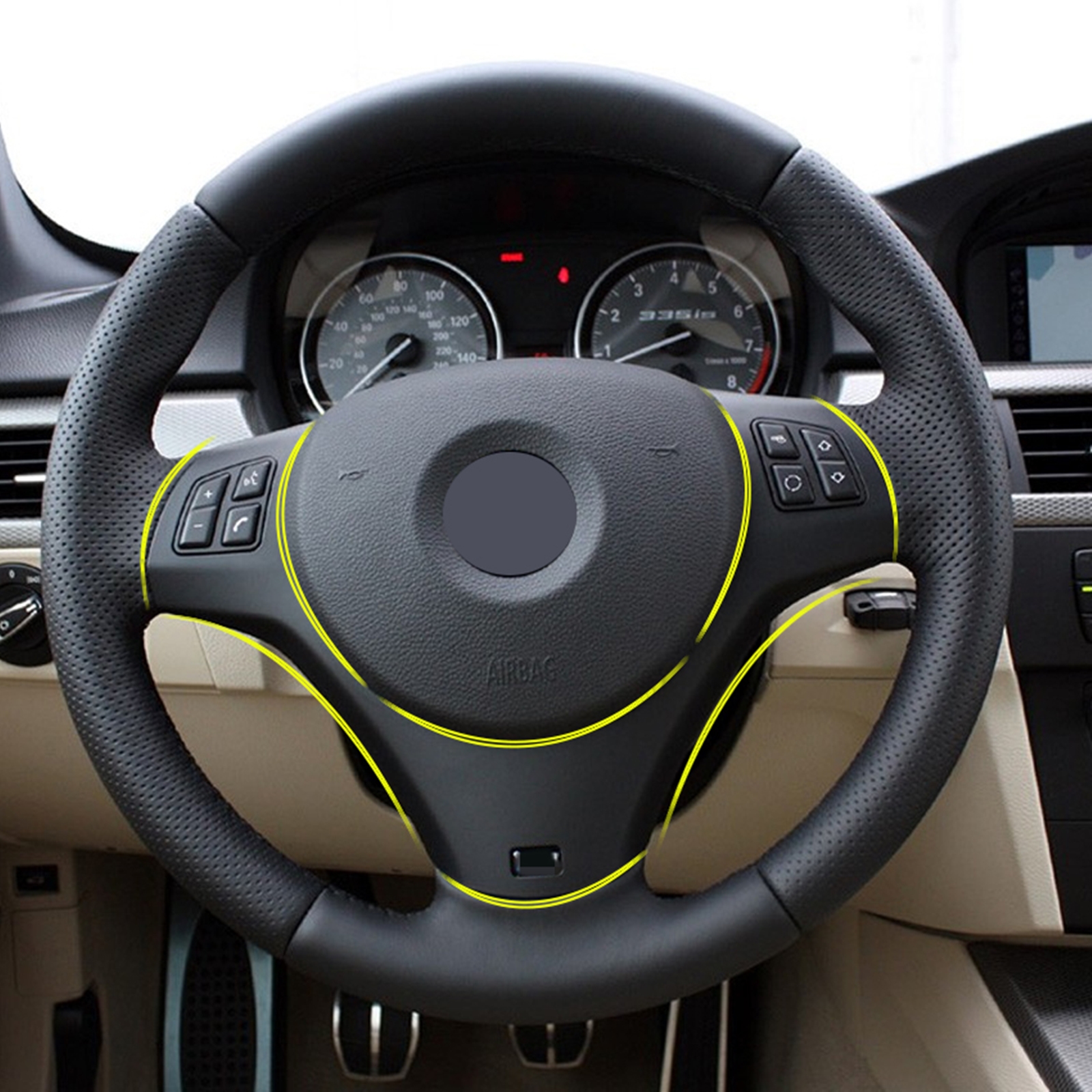 For BMW M 3 E90 E91 E92 E93 2005-11 Carbon Fiber Steering Wheel