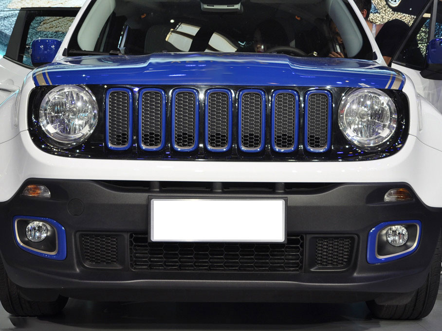 Fit For Jeep Renegade 20152018 Black ABS Front Bumper Center Hood