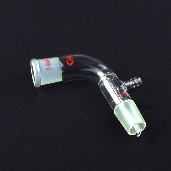StonyLab 105° Glass Vacuum Adapter U2013 24/40 Joints, Short Stem For Distillation Kits Borosilicate 200 463279