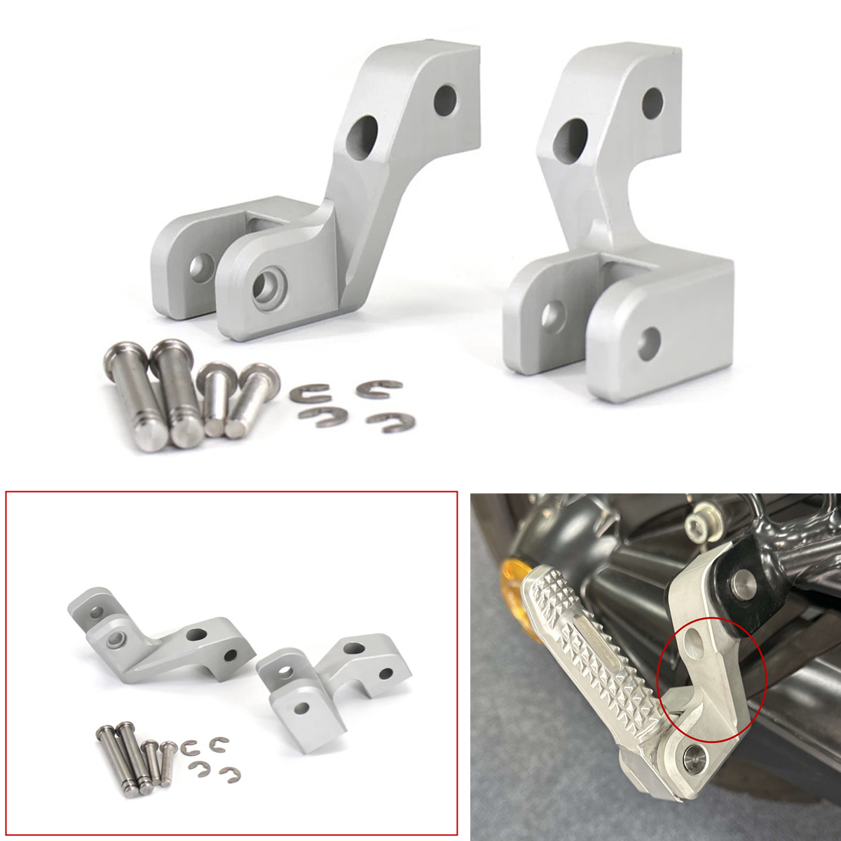 と New 1 Set For BMW R Nine T 2014-2023 Motorcycle Passenger