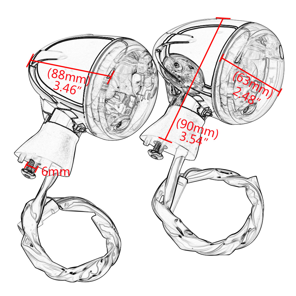 Front Motorcycle Turn Signal Lights LED For Indian Scout sixty BOBBER