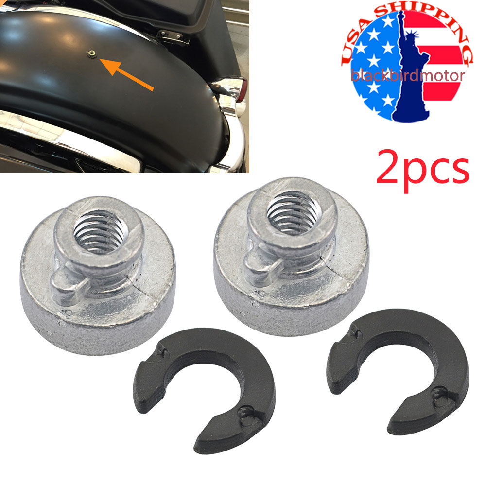2x Rear Fender Seat Bolt Nut Mounting Kit For Harley Electra Glide Dyna