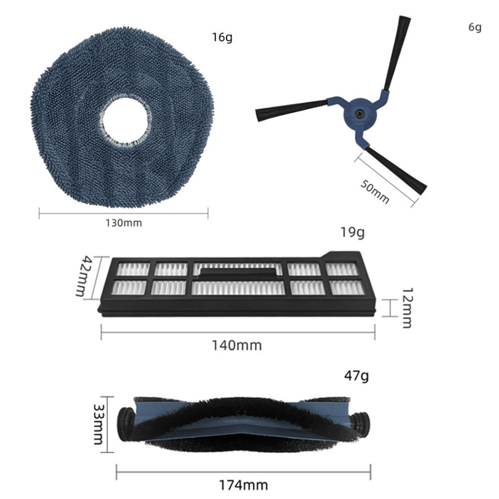 Kit De Repuesto Para Aspiradora Qrevo Curve/P20 Pro On