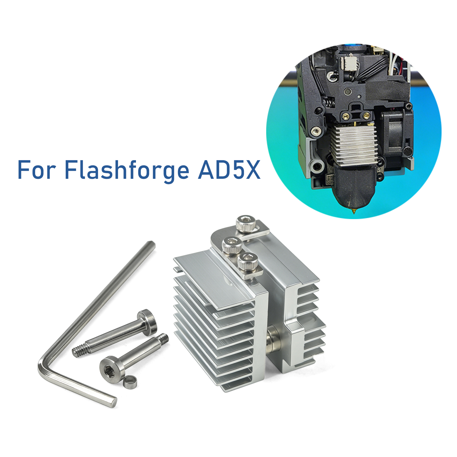For Flashforge AD5X Hotend Heat Sink Radiator 3D Printer