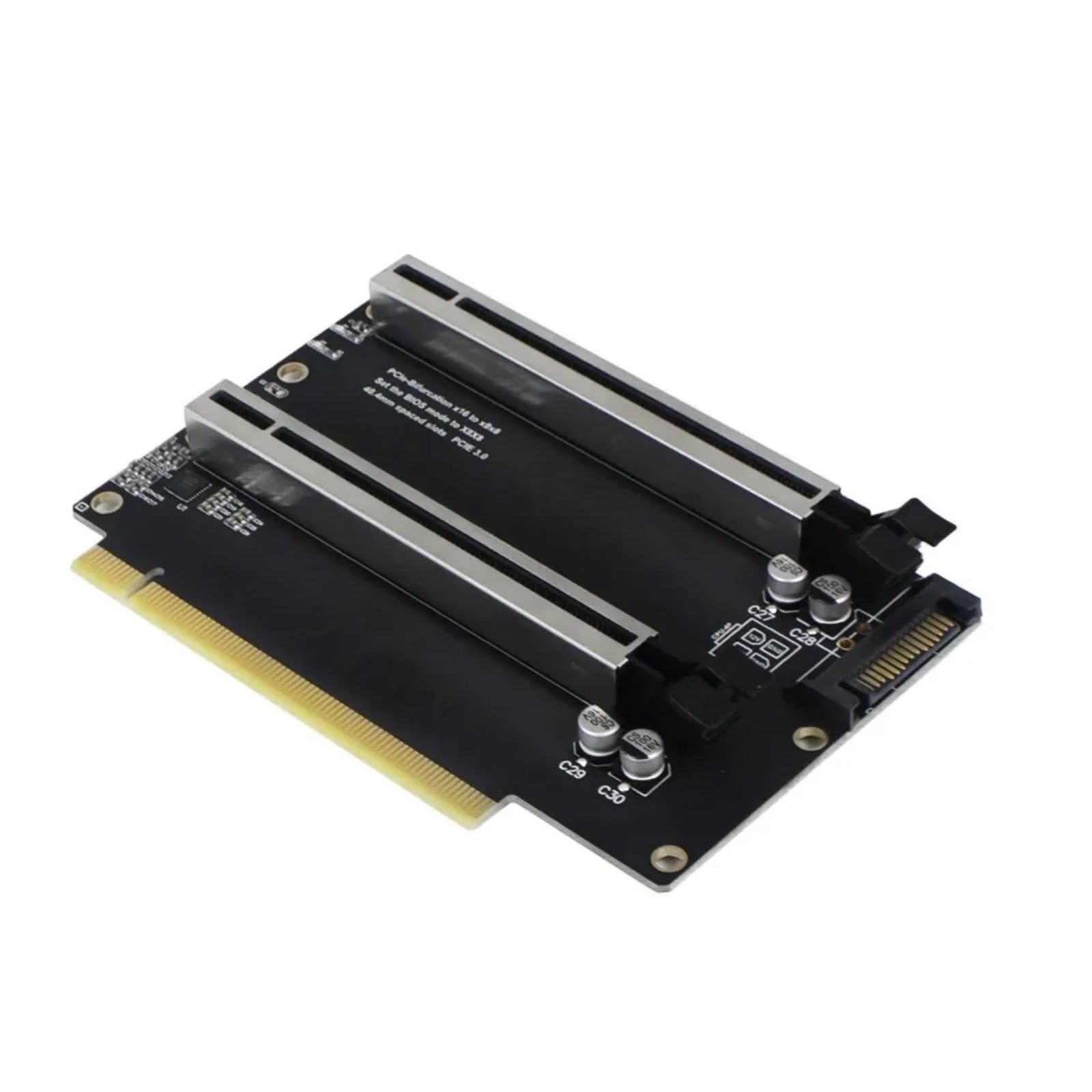 PCIe3.0 x16 1 to 2 Expansion Card Gen3 Split Card Bifurcation x16