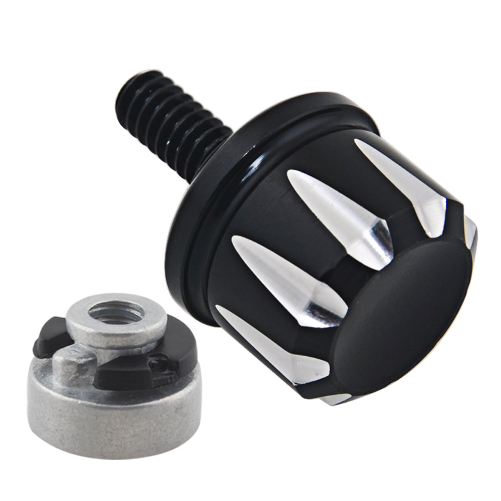 Black Aluminium Rear Fender Seat Mount Screw Bolt Nut for Harley