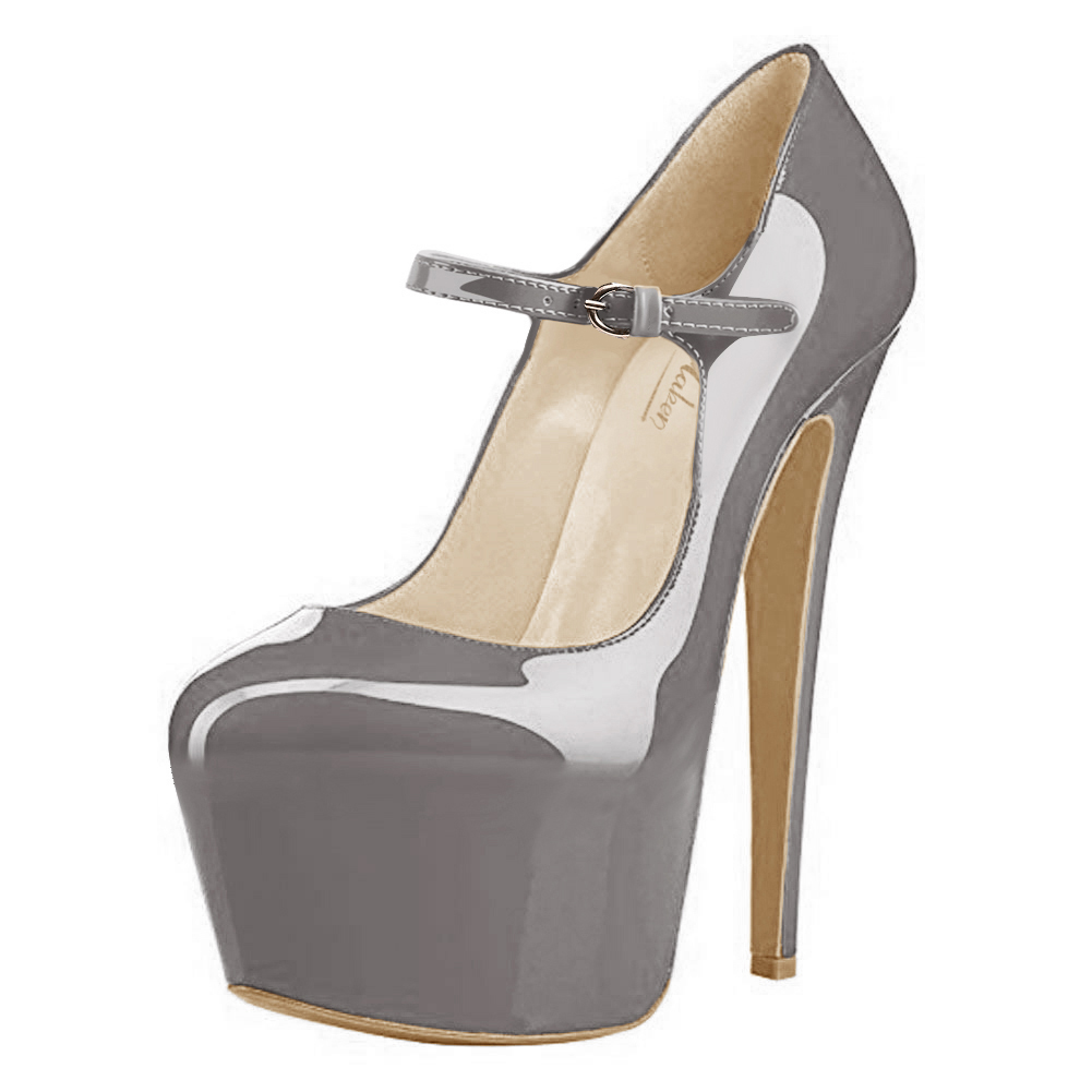 Onlymaker Womens Ankle Strap Platform High Heels Stiletto Pumps Mary Janes Shoes