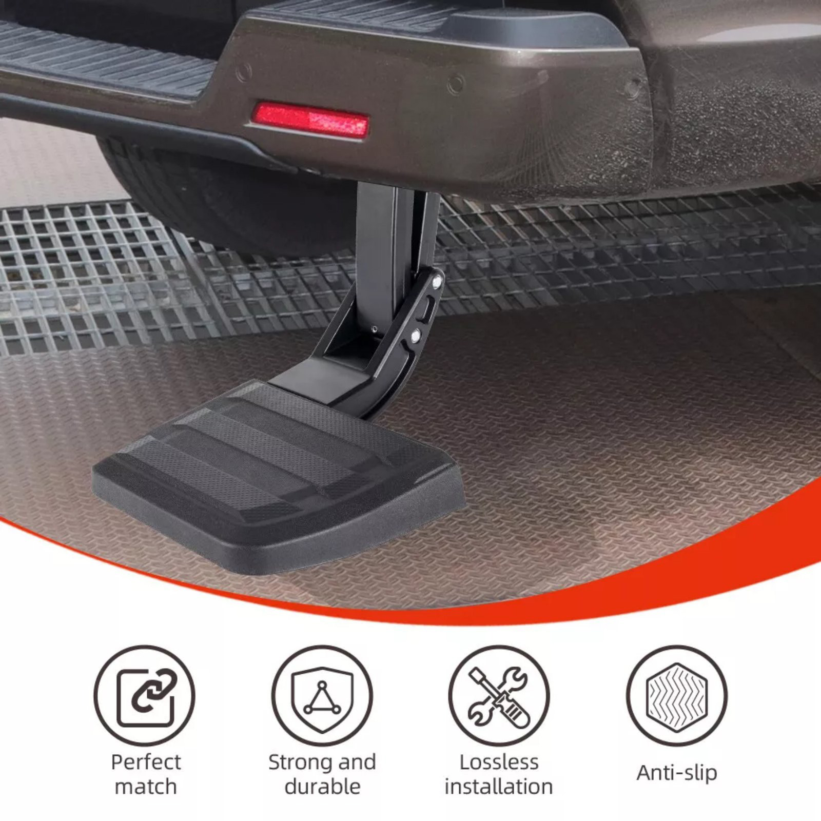 Retractable One Step Truck Bed Access Step Rear Bed Step For Toyota Tacoma 2024-2025 ...