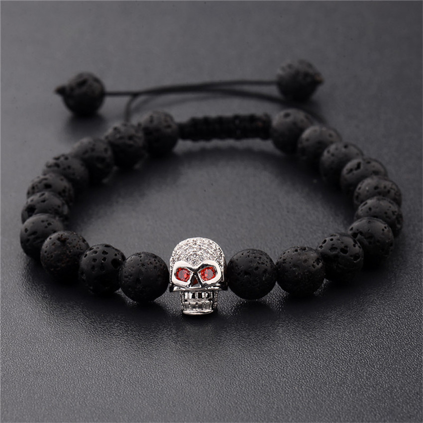 handmade skull bracelet