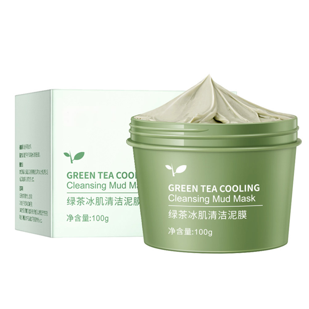 100g Green Tea Cooling Deep Cleansing Mud Mask Green Tea Facial Detox ...