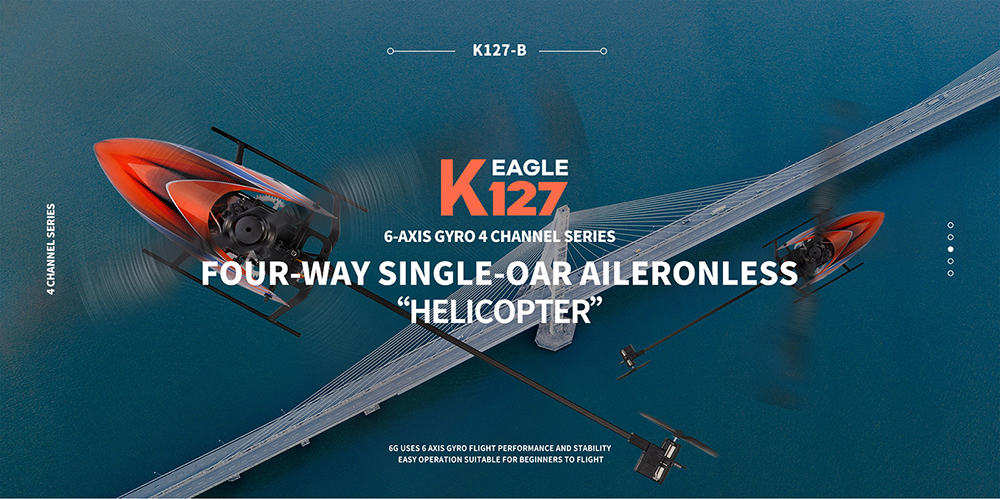 WLtoys K127 2.4G 4CH 6-Aixs Gyro Fixed Height Mini RC