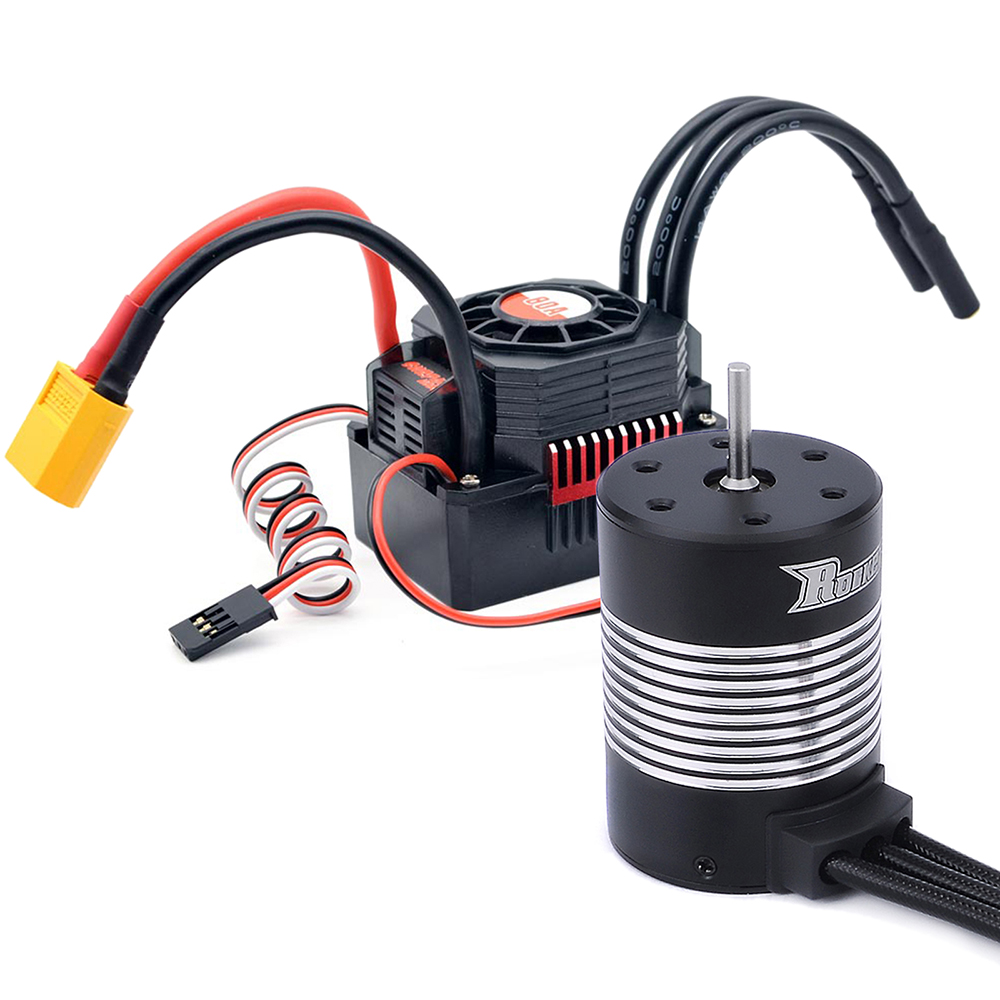 Moteur brushless 3650 2300KV et ESC 120A pour voiture RC 1/10