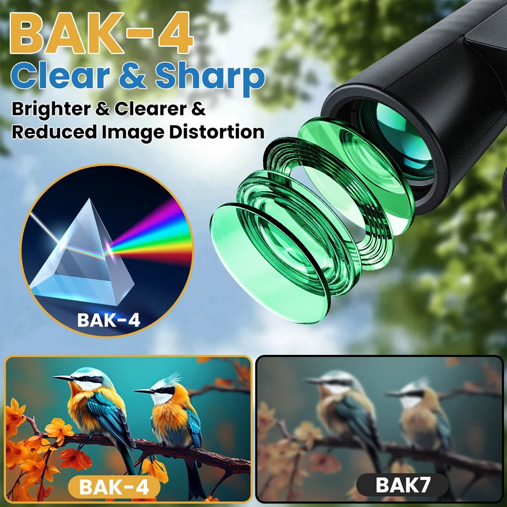 Binoculars 30x60 Zoom Outdoor Travel Compact Folding Telescope