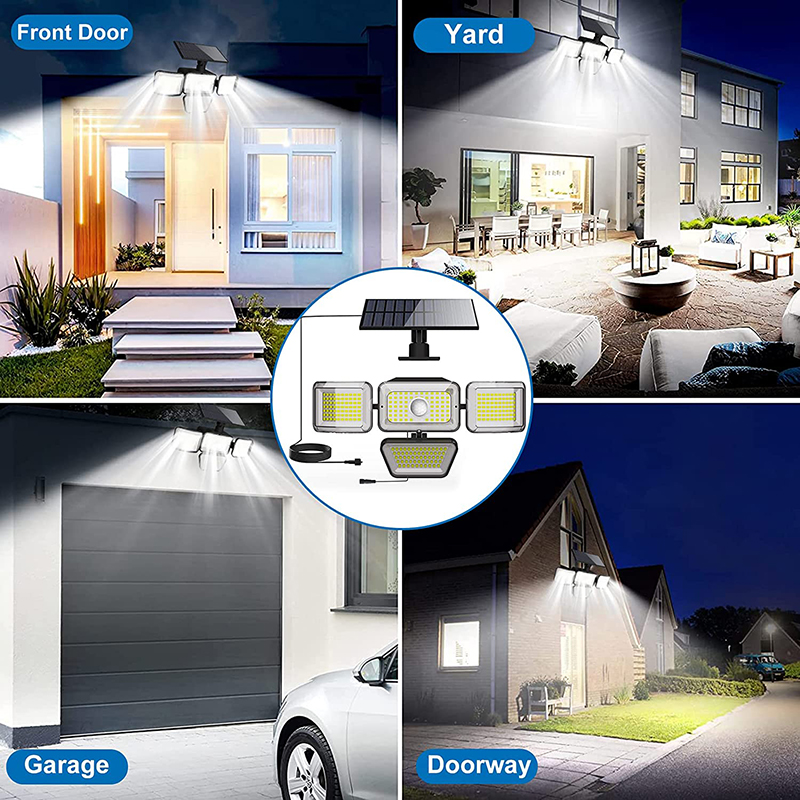 Solar Lights Lampara Luces Focos Solares Exterior Luz Led de Jardin Patio  Sensor - Helia Beer Co