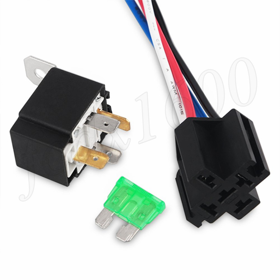 6x Atv Motorcycle Relay Wire Harness 12v 4 Pin Spst 30a