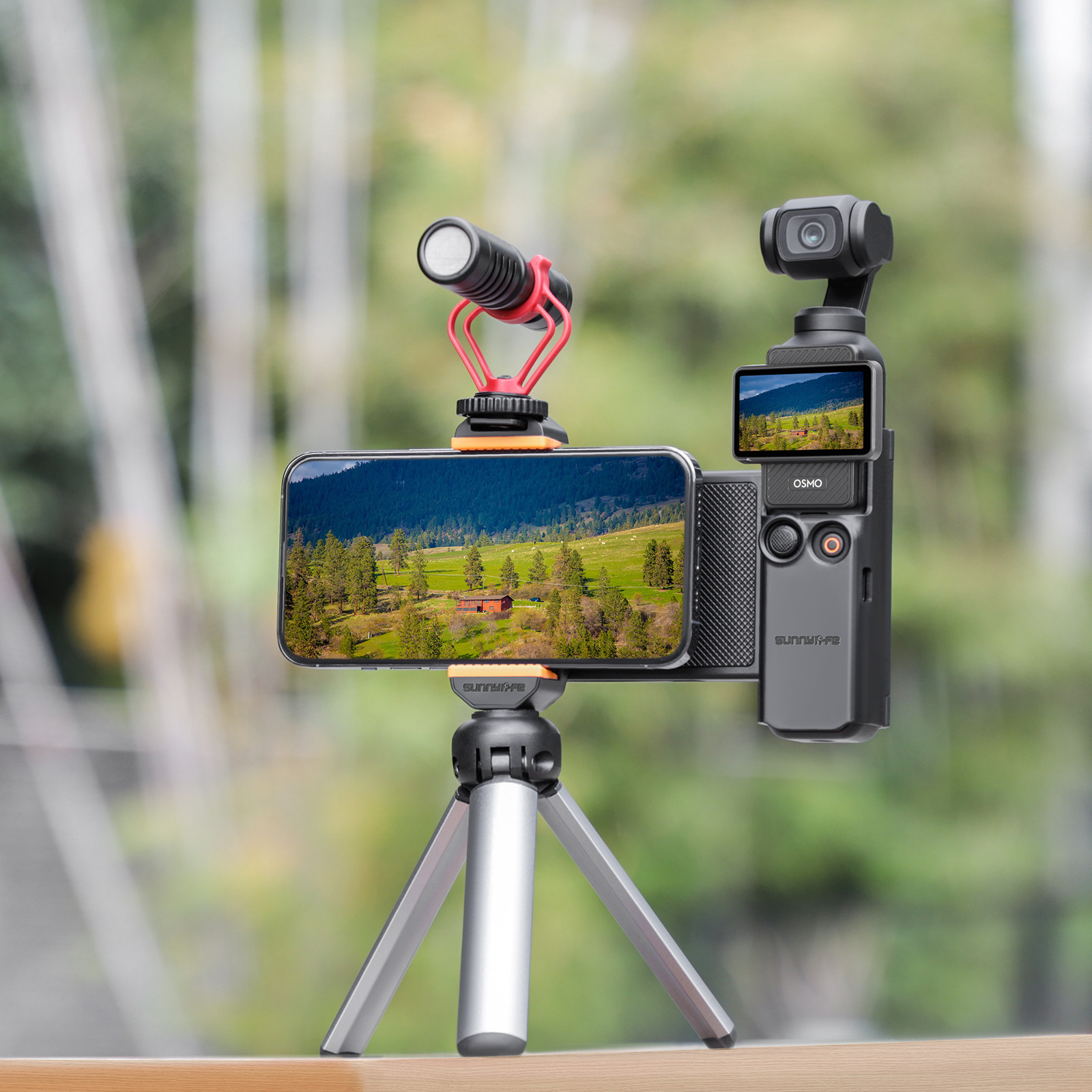 Extension Bracket Phone Clip Holder For DJI OSMO Pocket 3 Camera