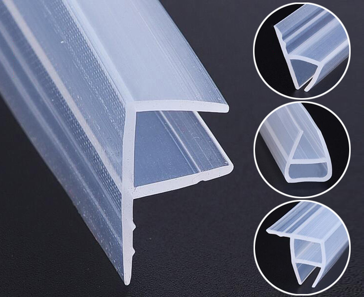 1M/2M Bath Seal Strip Screen Shower 6mm12mm Window Door Curved Flat