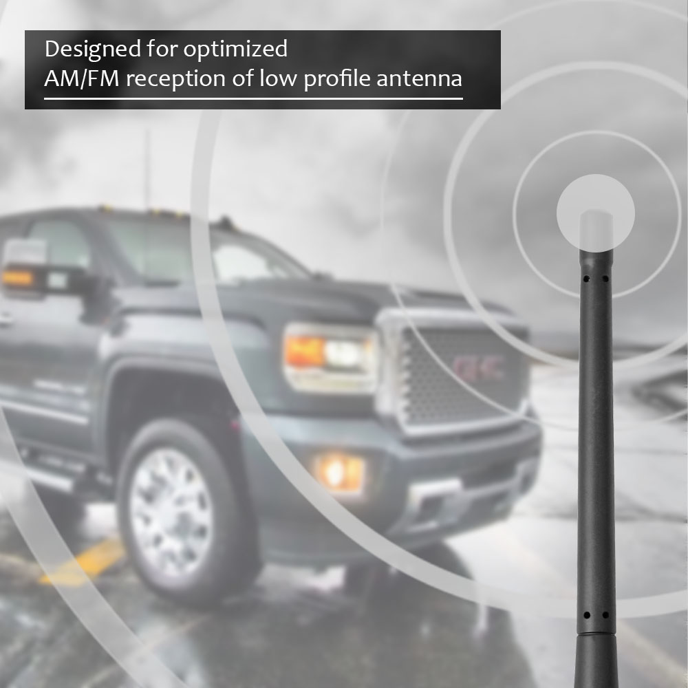 7" Short Antenna - Fit Chevy Silverado / GMC Sierra 1500 2500HD 3500HD