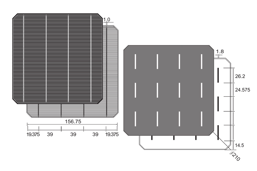 156 mm 5 W 6x6 Cellules Solaires Kits withtabbing Wire Flux Pen pour Mono Panneau Solaire