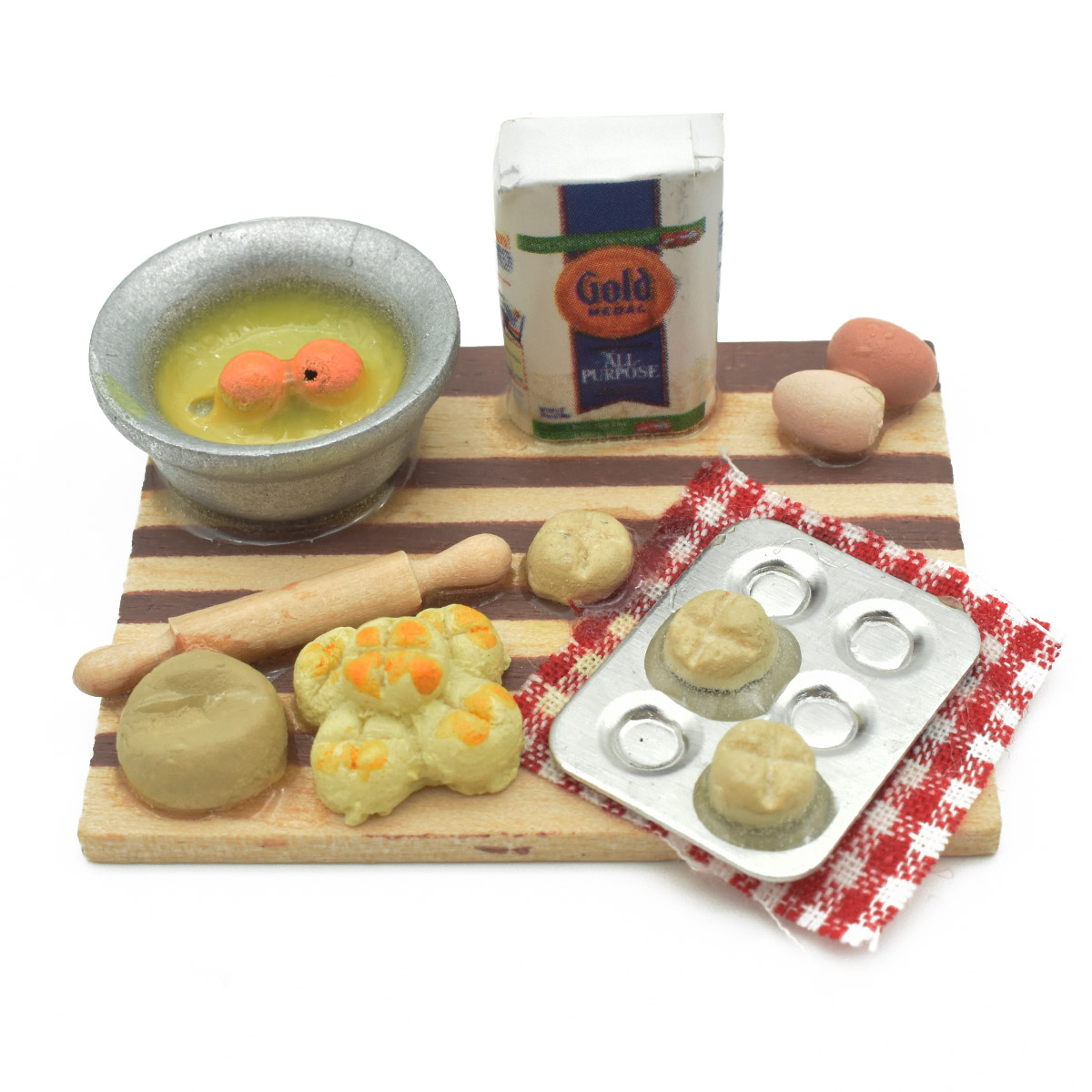 Dollhouse 1:12 Mini Kitchen Accessories Cooking Dish Furniture Decor Kids Toys Dollhouse Miniatures
