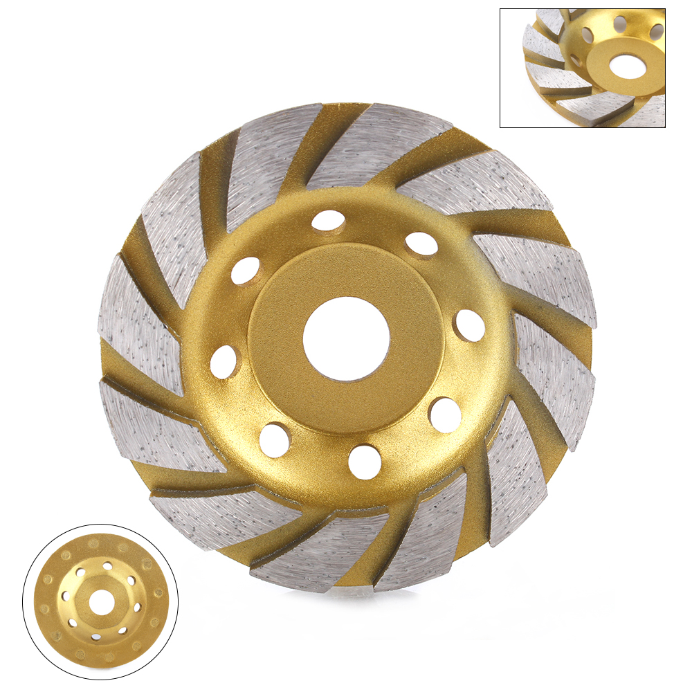 5//8-11/" Arbor 4/" Long Lasting Diamond Grinding Wheel for Concrete,Granite,Epoxy