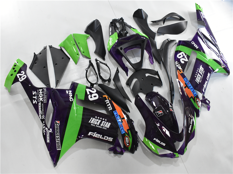 Injection Dark Purple Fairings Fit for Kawasaki NInja 2007 2008