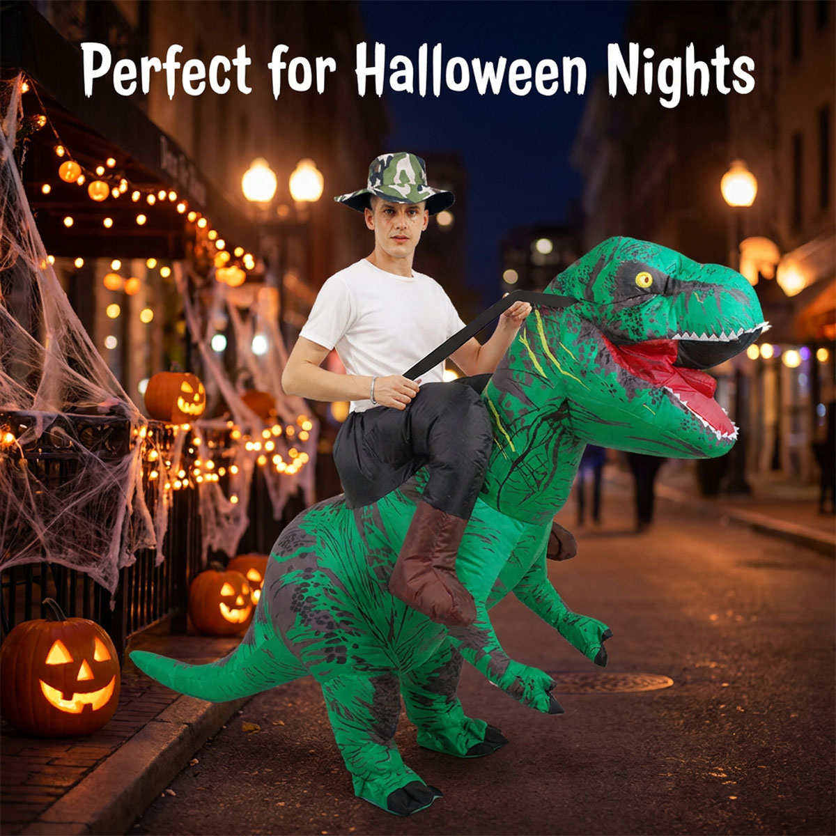 T-Rex inflatable costume product view 8