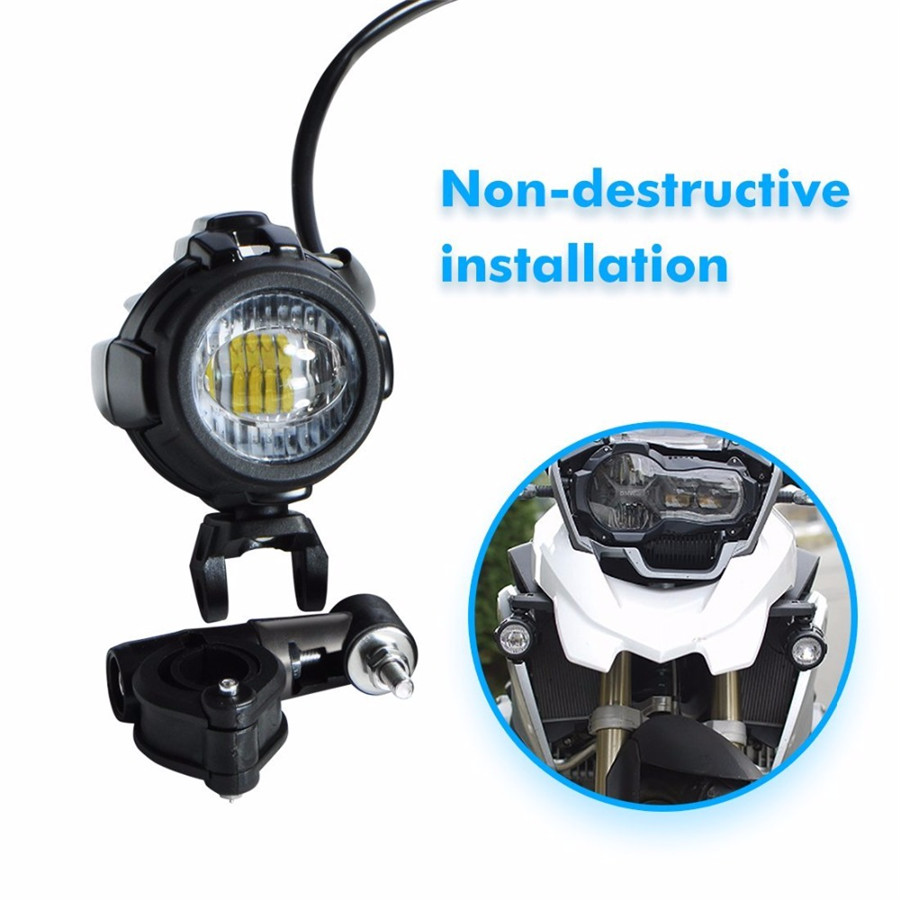 2 Pcs Motorcycle Bike LED Head Fog Driving Light 40W For BMW R1200GS