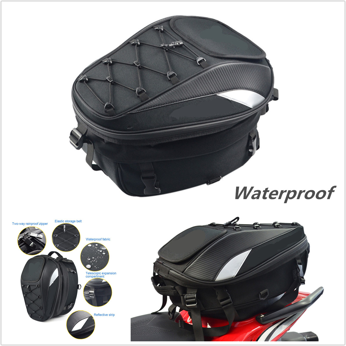 motorcycle tail bag backpack