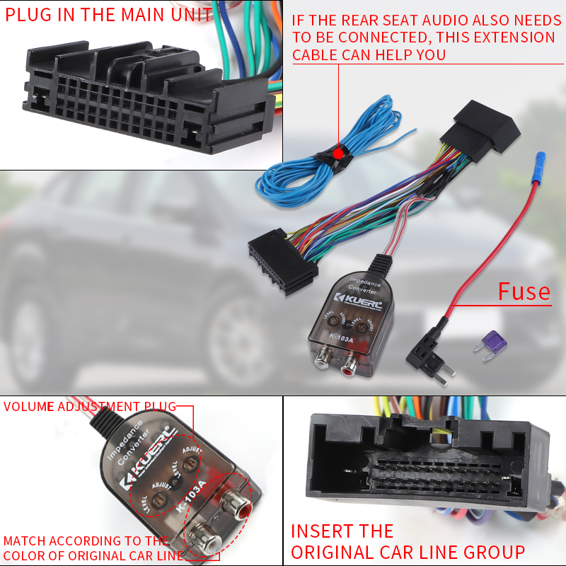 Car Stereo Wiring Harness Adapter – Fits Ford Explorer, F-150, F-250, F-350