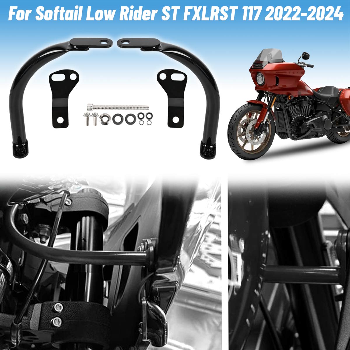 For Harley Softail FXLRS FXRST 2020 2021-2024 Fairing Support Bar