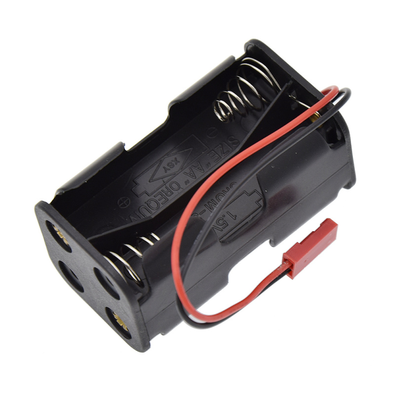 RC Car 6V Battery Box JST Connector Receiver Parts 4 x AA Pack Holder Case 710378565697 eBay
