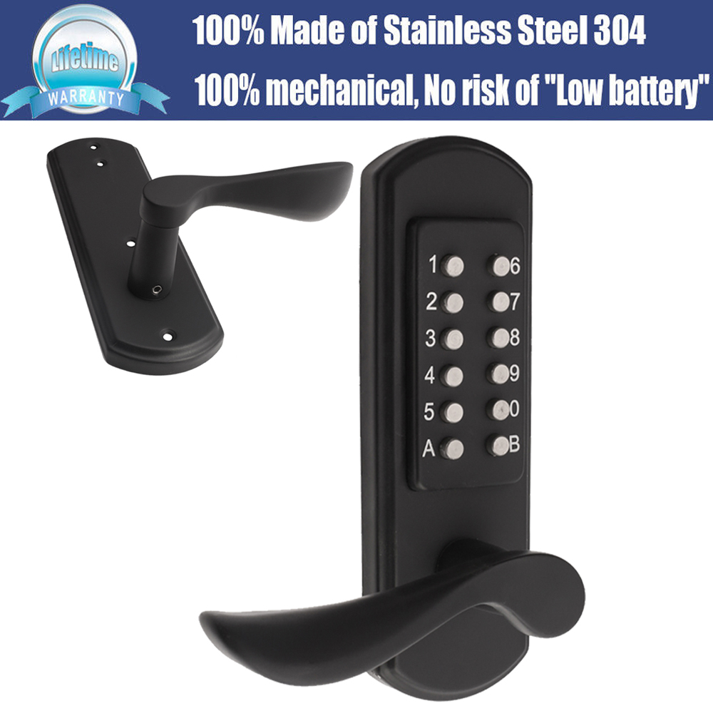 Combination Double Sided Mechanical Door Lock Keyless
