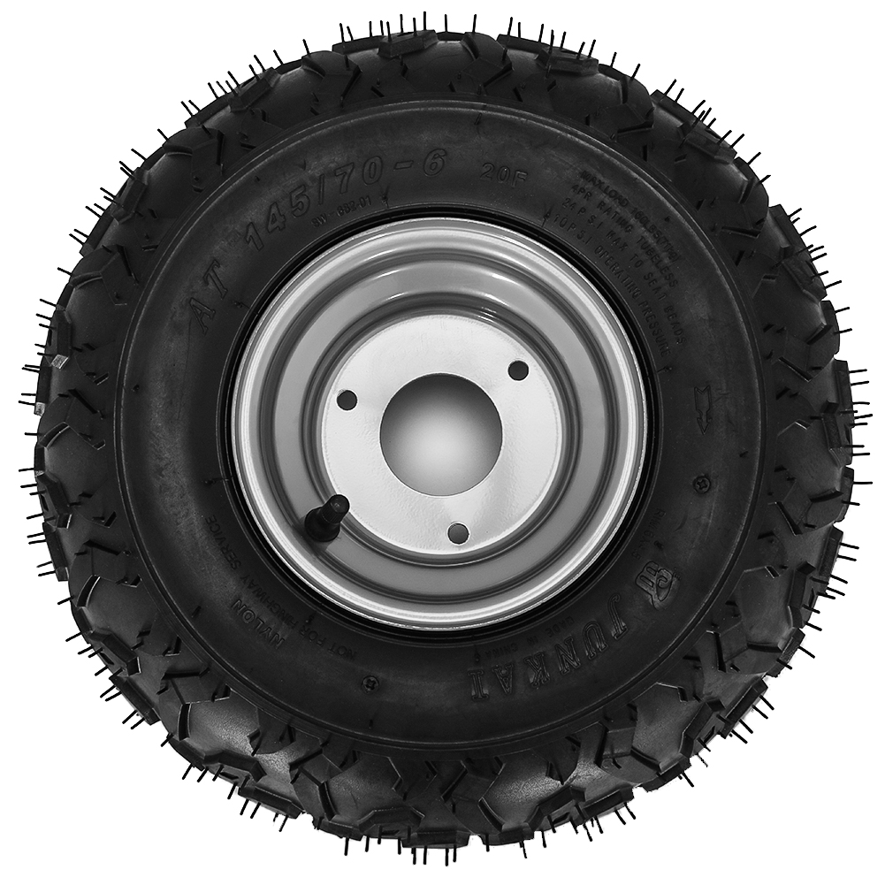 4X Gokart ATV Tire with Rim Wheel Assembly 145/706 Rim Go kart Mini Bike eBay