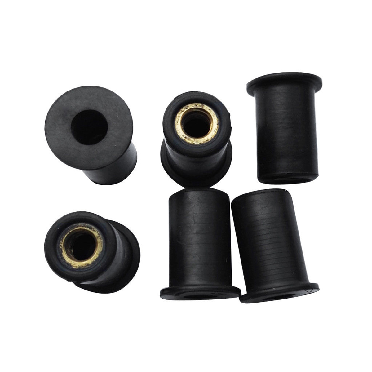 6x M4/M5/M6 Rubber Grommet Well Nuts Blind Fastener Windscreen Kayak ...